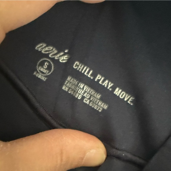 Aerie Offline Leggings Lot Women’s Small – 2 Pairs High Rise (Navy Short + Gray) - Picture 6 of 6